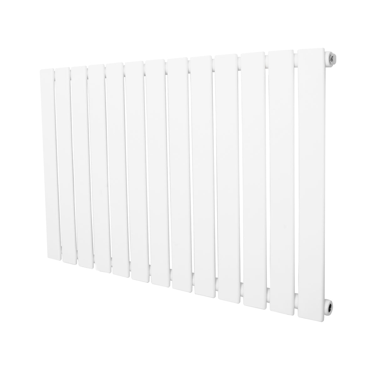 Radiateur plat à un panneau, dimensions 600 x 910 mm, finition blanche lisse, design moderne et épuré, idéal pour un chauffage efficace