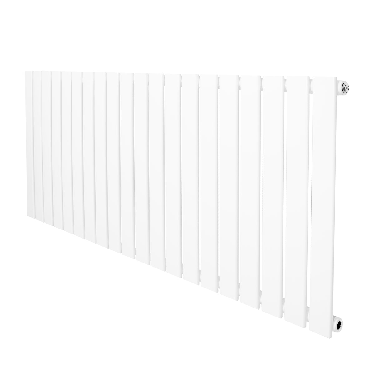 Radiateur plat à un panneau, dimensions 600 x 1400 mm, finition blanche lisse avec des lignes modernes et épurées
