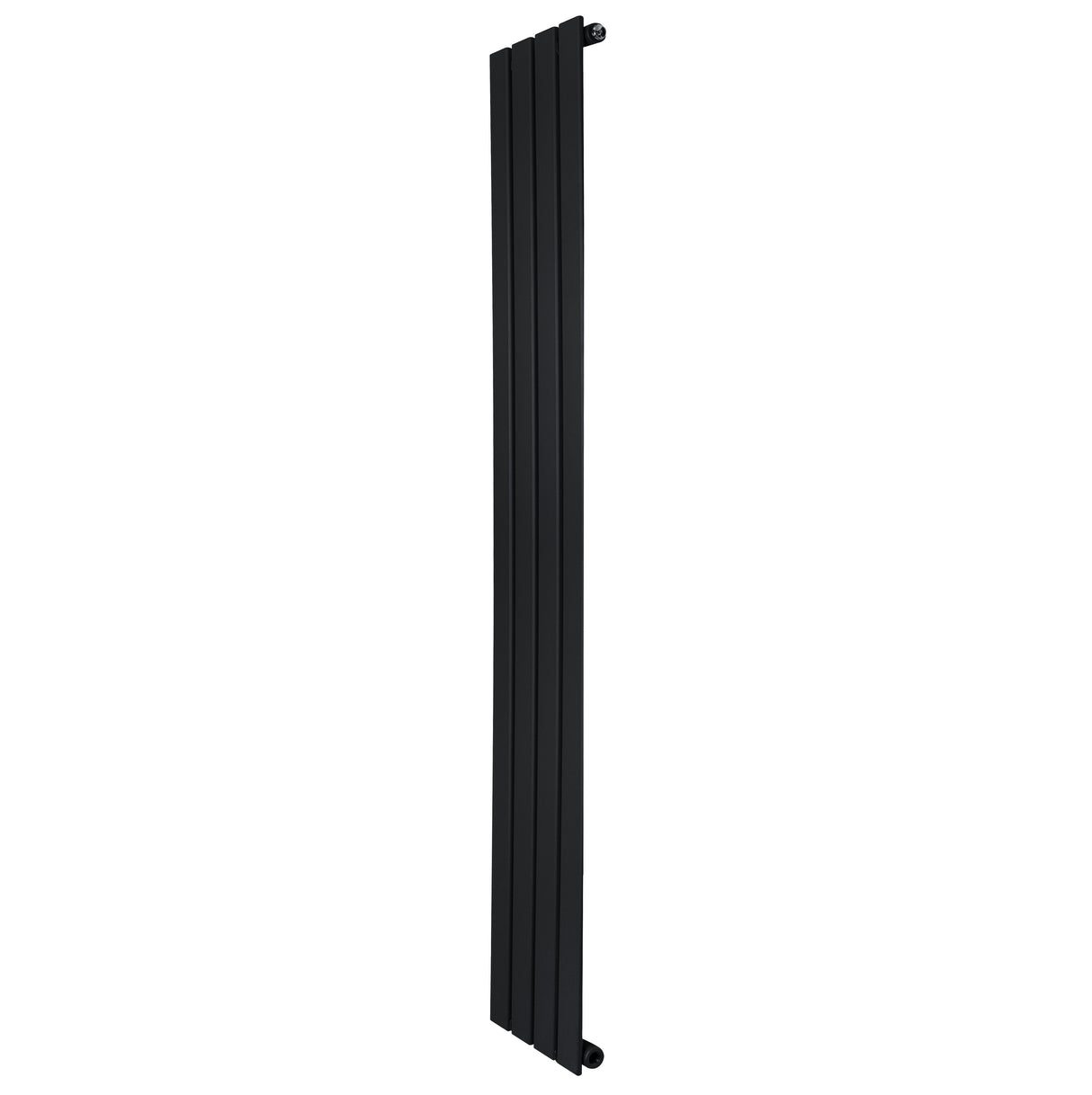 Radiateur plat noir à un panneau, dimensions 1600 x 280 mm, avec une surface lisse et des lignes épurées pour un design moderne