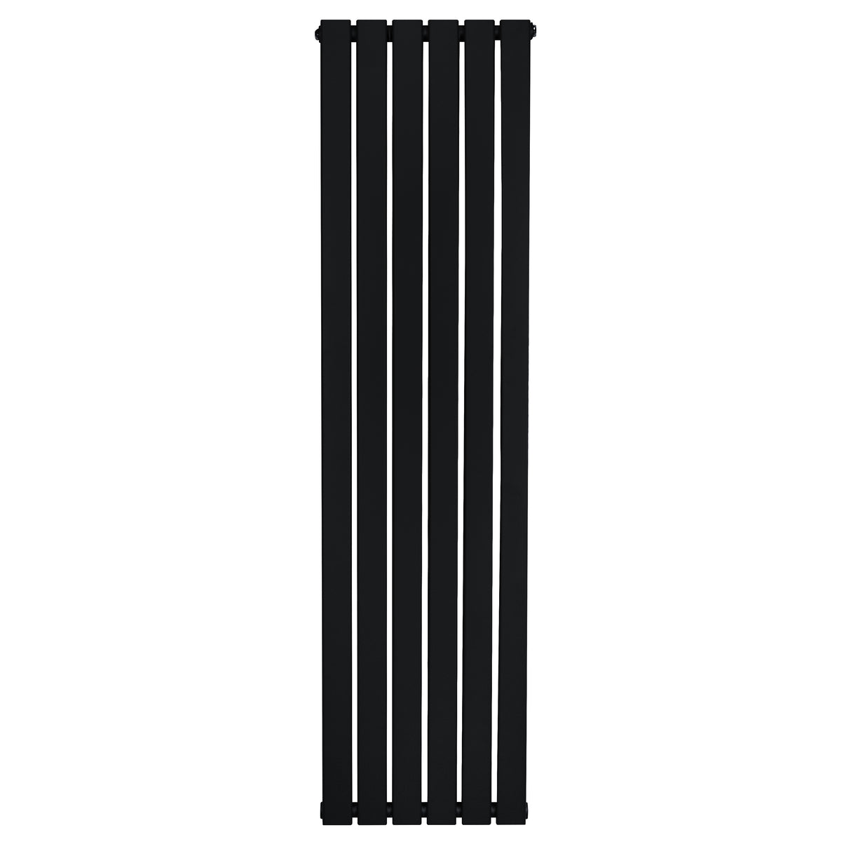 Radiateur plat noir à un panneau, dimensions 1600 x 420 mm, design moderne avec des lignes épurées et une finition lisse