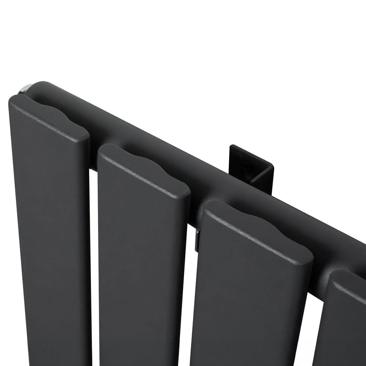 Radiateur plat à un panneau, dimensions 1800 x 280 mm, finition gris anthracite, surface lisse et moderne, design épuré et élégant