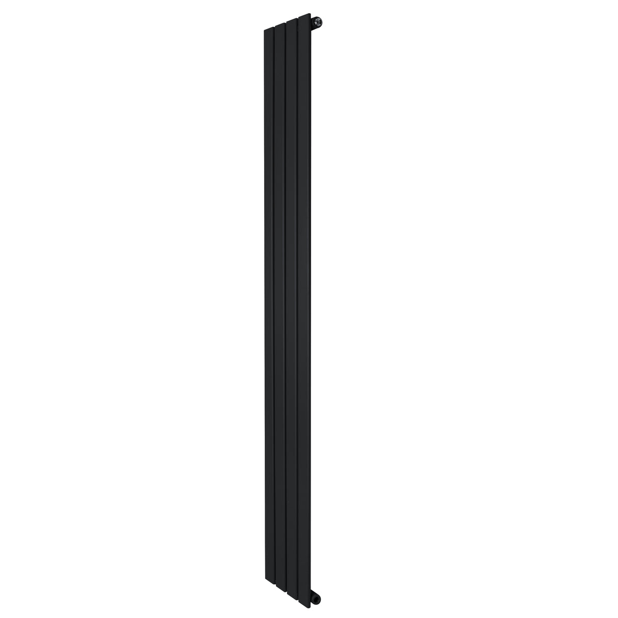 Radiateur plat noir à 1 panneau, dimensions 1800 x 280 mm, avec une surface lisse et des lignes modernes pour un design élégant