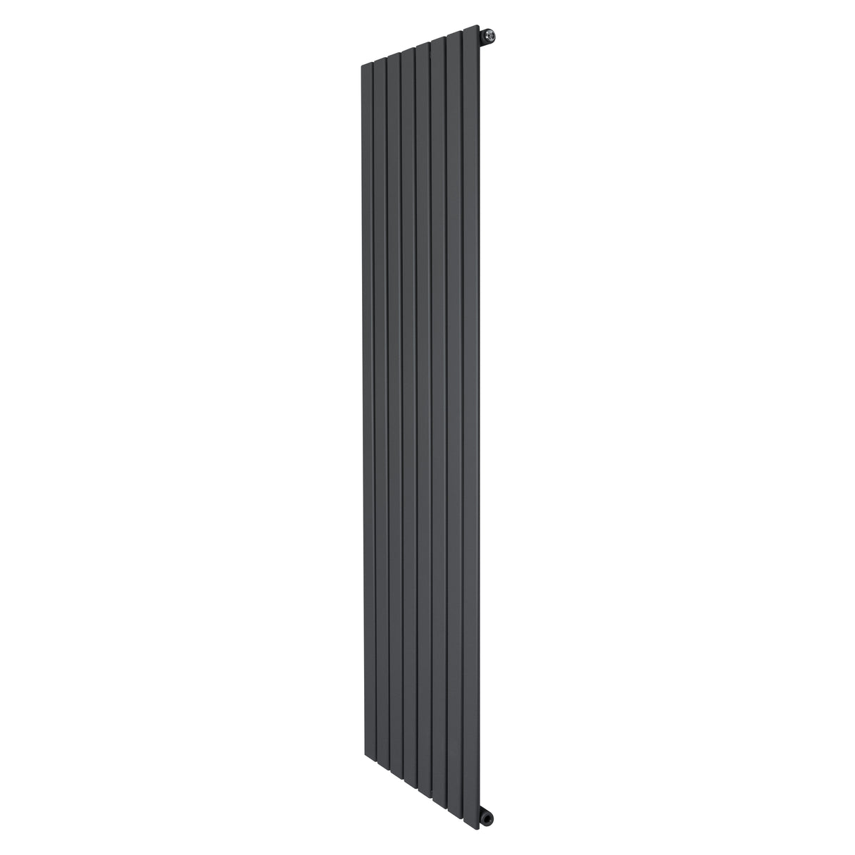 Radiateur plat à un panneau, dimensions 1800 x 560 mm, finition gris anthracite, design moderne et épuré, surface lisse et élégante