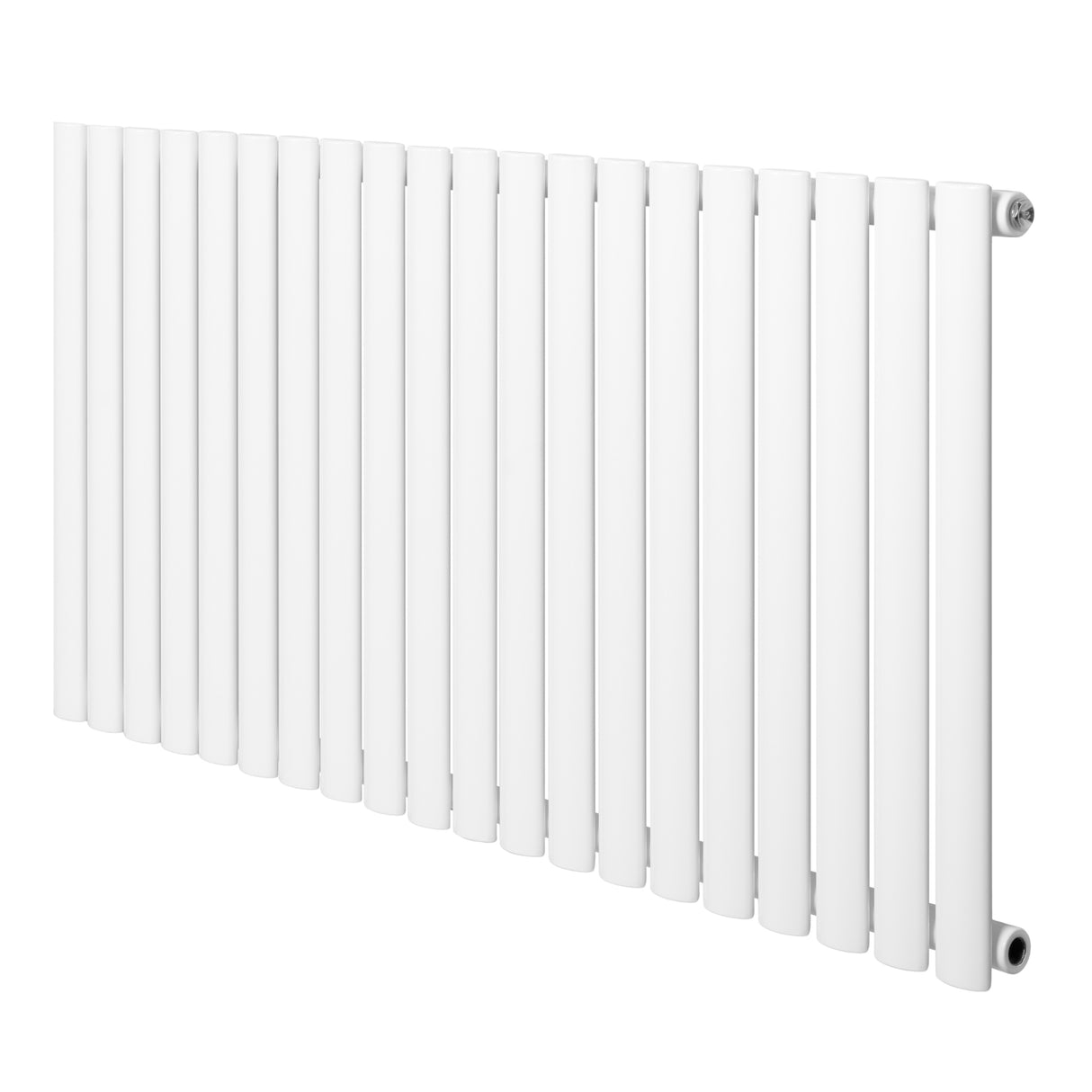 Radiateur à colonnes ovales blanc, 600 x 1200 mm, avec finition lisse et moderne, conçu pour un chauffage efficace et élégant