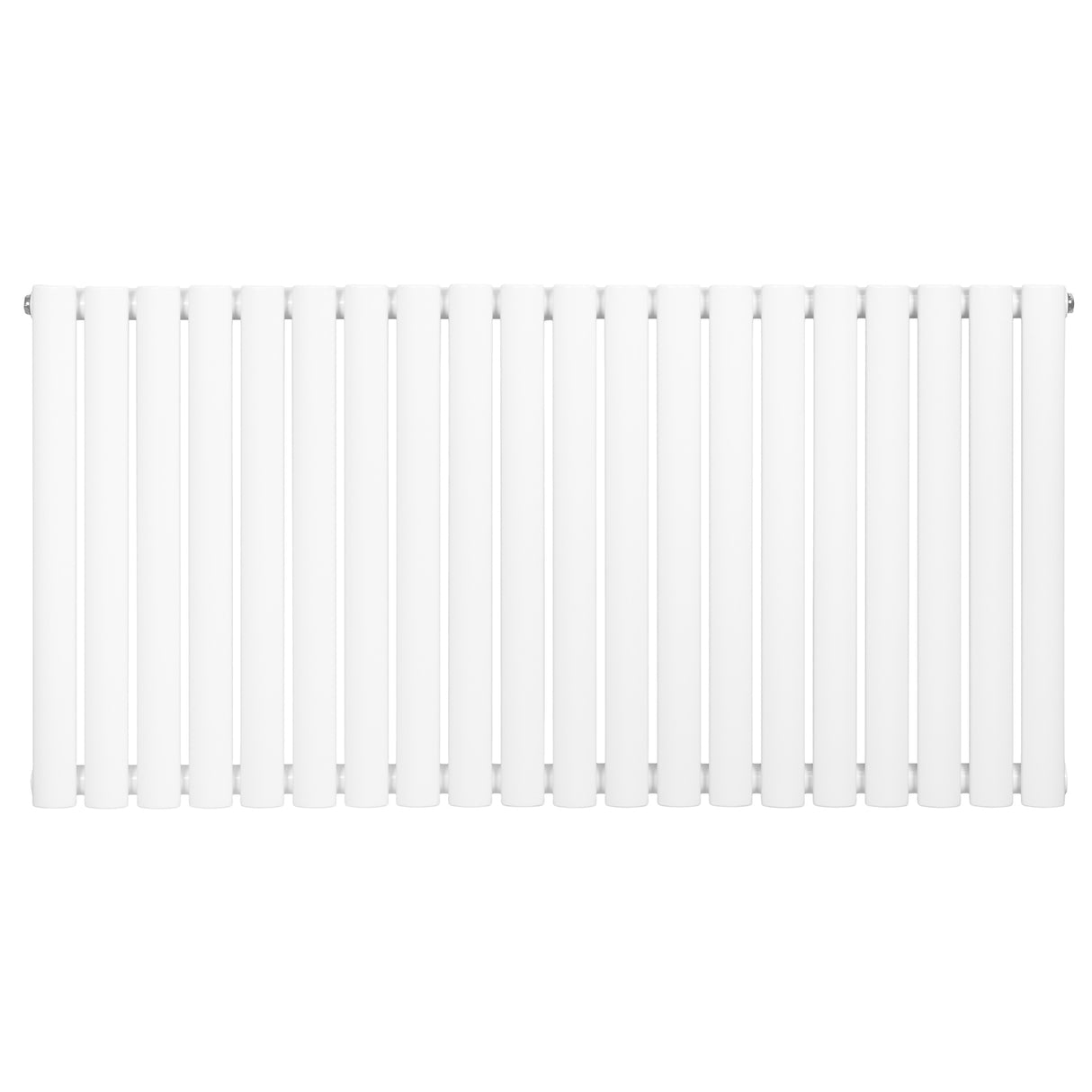 Radiateur à colonnes ovales blanc, 600 x 1200 mm, avec finition lisse et design moderne, idéal pour un chauffage efficace et esthétique