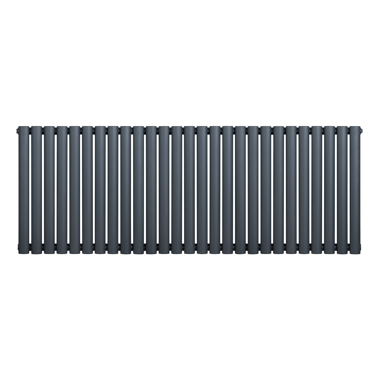 Radiateur à colonnes ovales gris anthracite, 1 panneau, dimensions 600 x 1620 mm, surface lisse et finition moderne