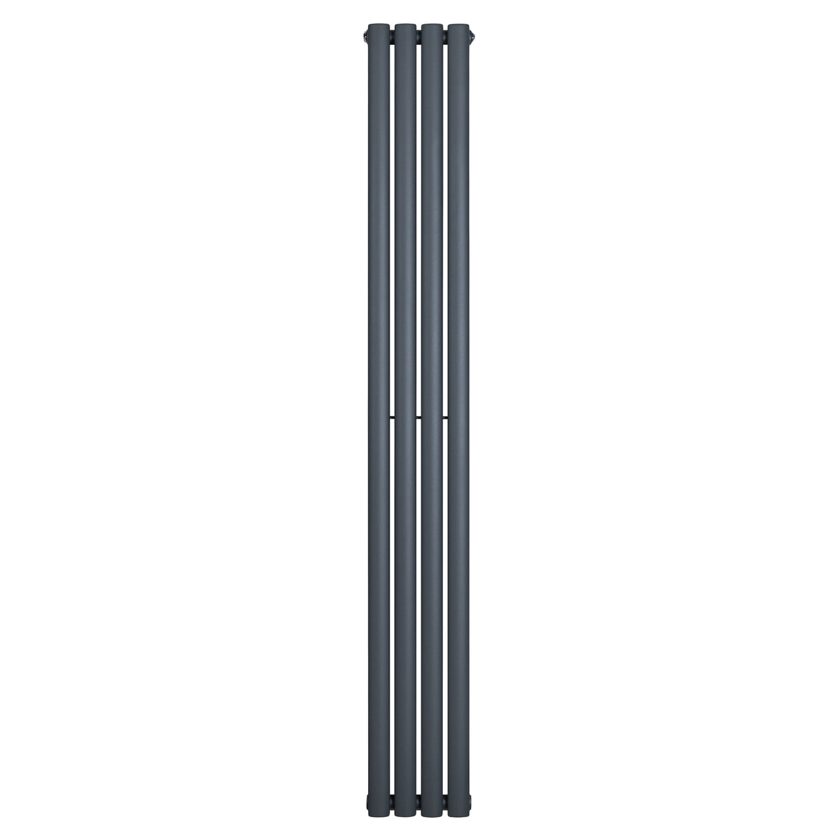 Radiateur à colonnes ovales gris anthracite, 1 panneau, dimensions 1800 x 240 mm, surface lisse et moderne, design élégant et épuré