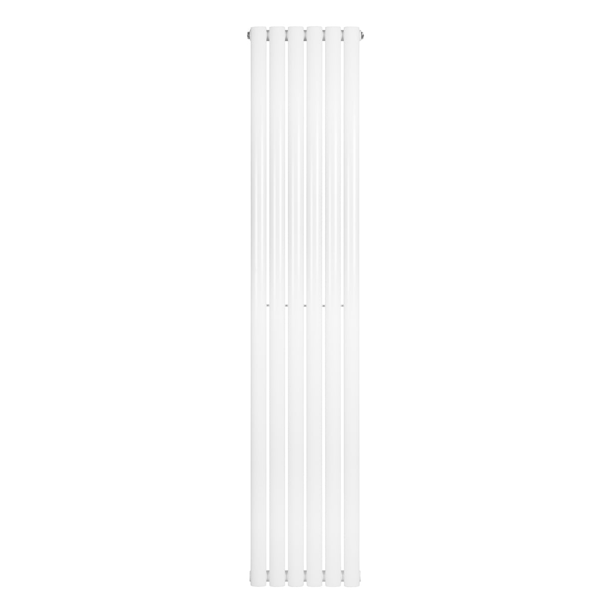 Radiateur à colonnes ovales blanc, 1800 x 360 mm, design moderne avec surface lisse et finition épurée, idéal pour un intérieur contemporain