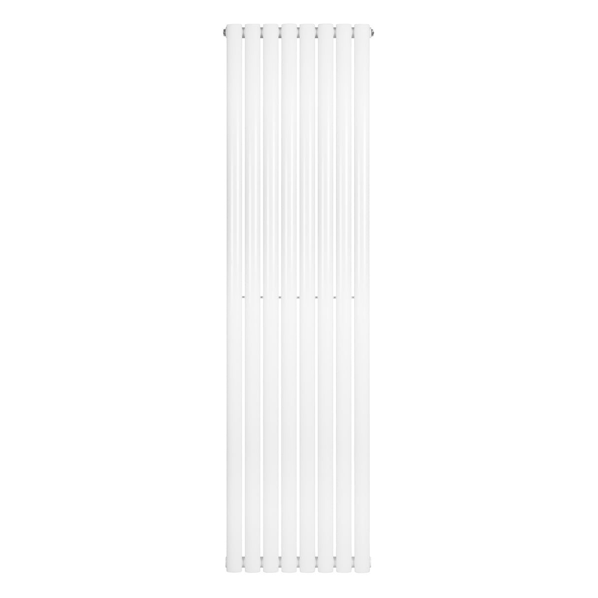 Radiateur à colonnes ovales blanc, 1800 x 480 mm, avec une finition lisse et moderne, idéal pour un intérieur élégant et chaleureux