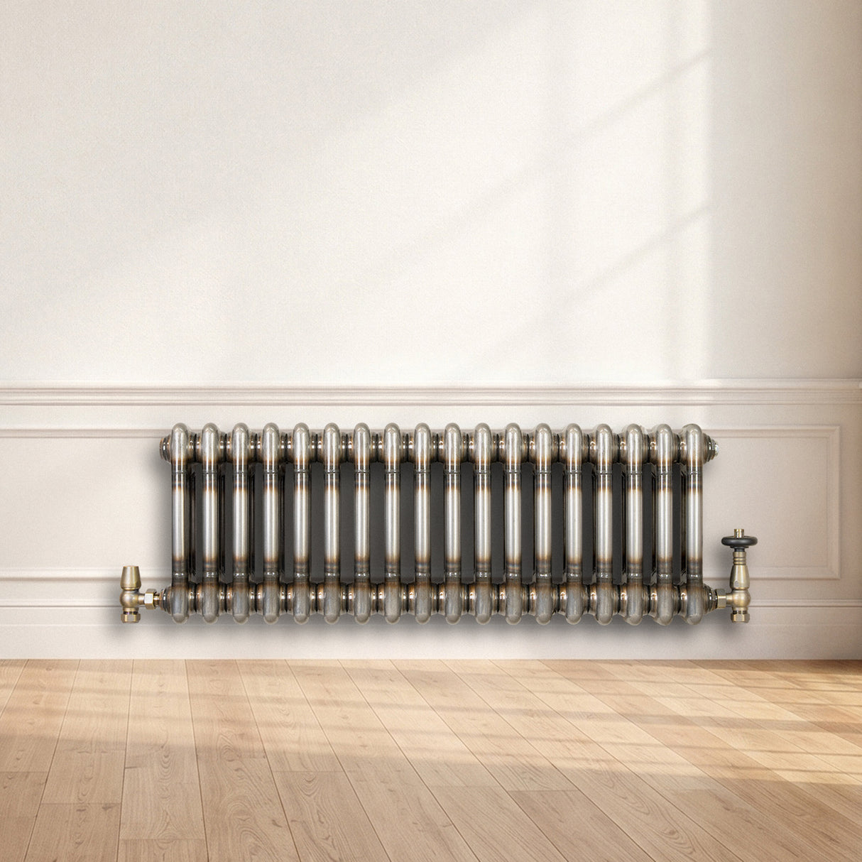Radiateur Traditionnel à 2 Colonnes - 300 x 830 mm - Métal Brut
