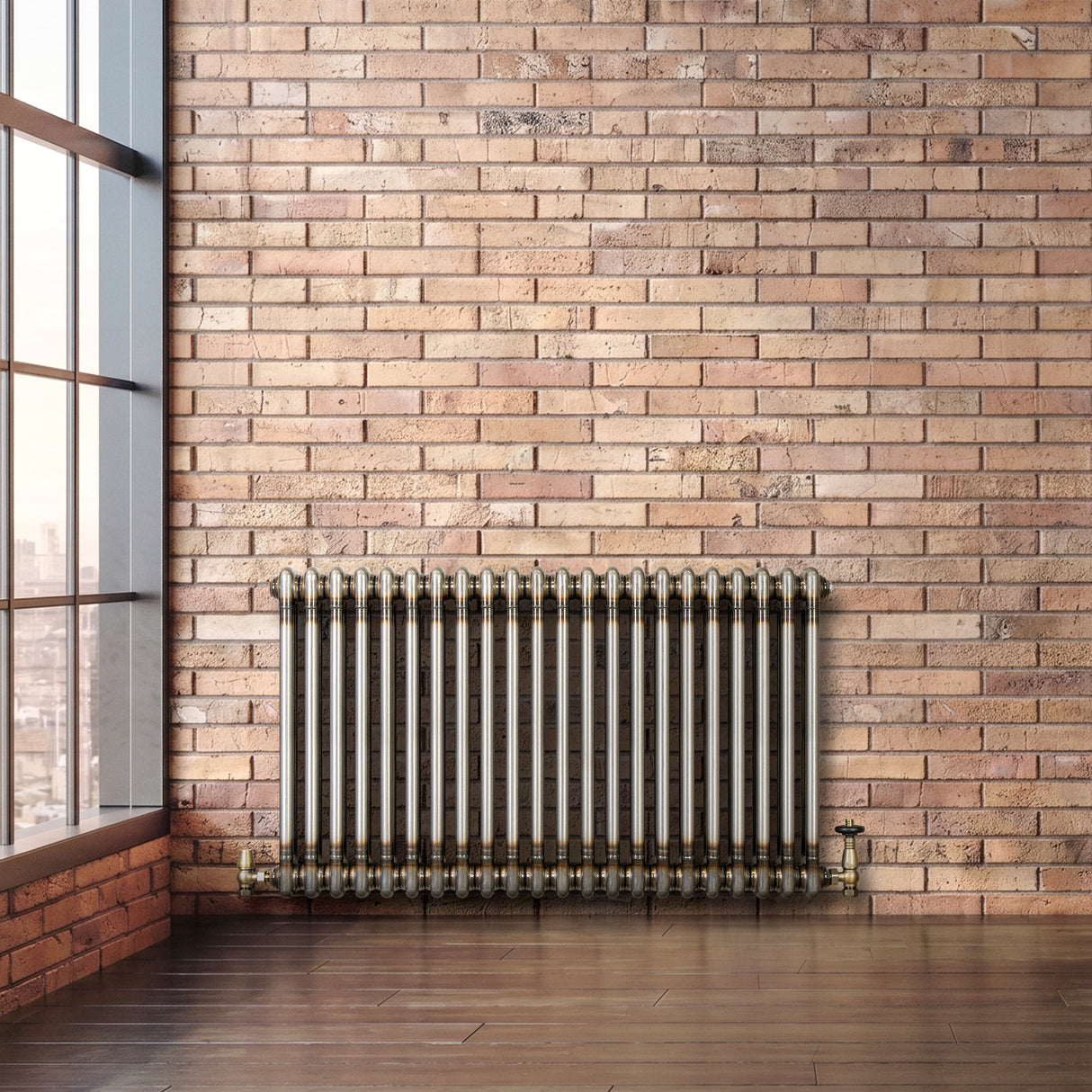 Radiateur Traditionnel à 2 Colonnes - 600 x 1010 mm - Métal Brut