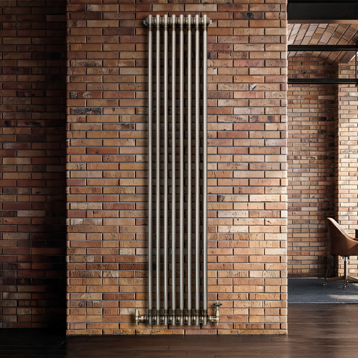 Radiateur Traditionnel à 2 Colonnes - 1800 x 380 mm - Métal Brut