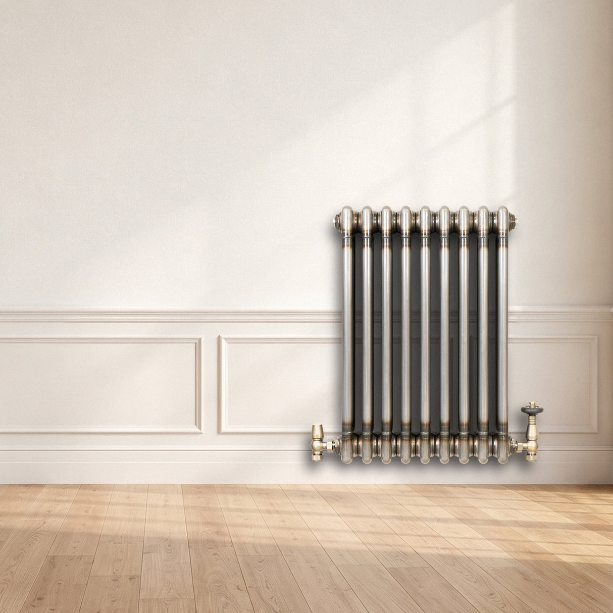 Radiateur Traditionnel à 3 Colonnes - 600 x 425 mm - Métal Brut