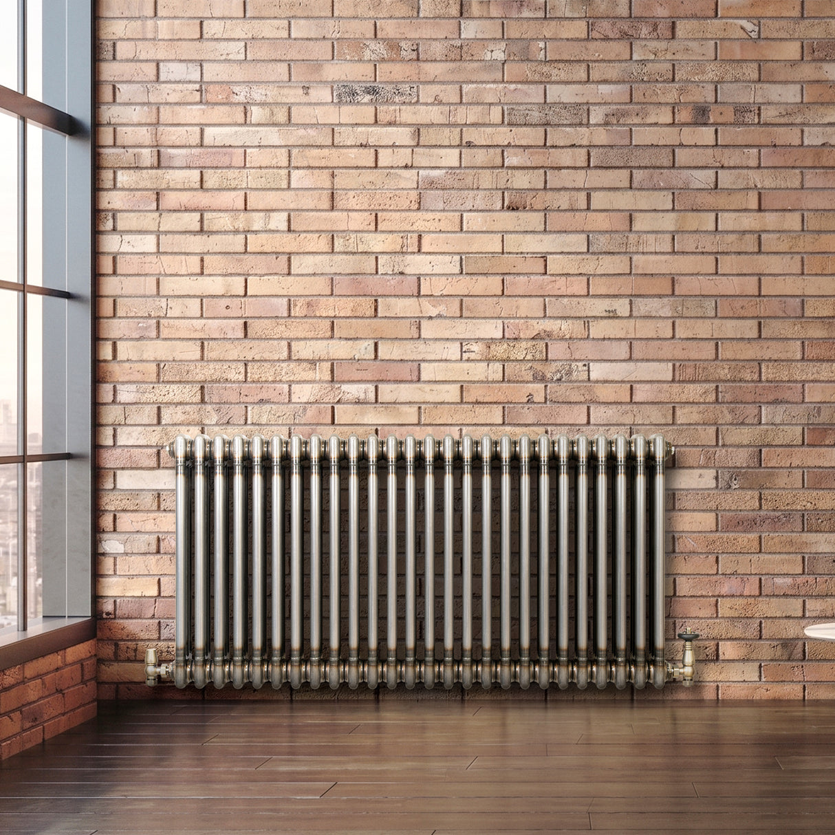 Radiateur Traditionnel à 3 Colonnes - 600 x 1190 mm - Métal Brut