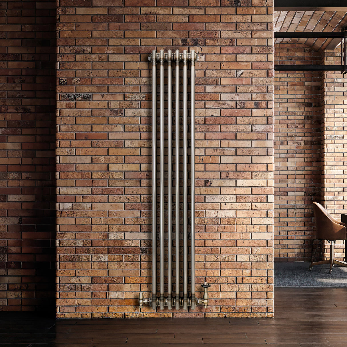 Radiateur Traditionnel à 3 Colonnes - 1500 x 290 mm - Métal Brut