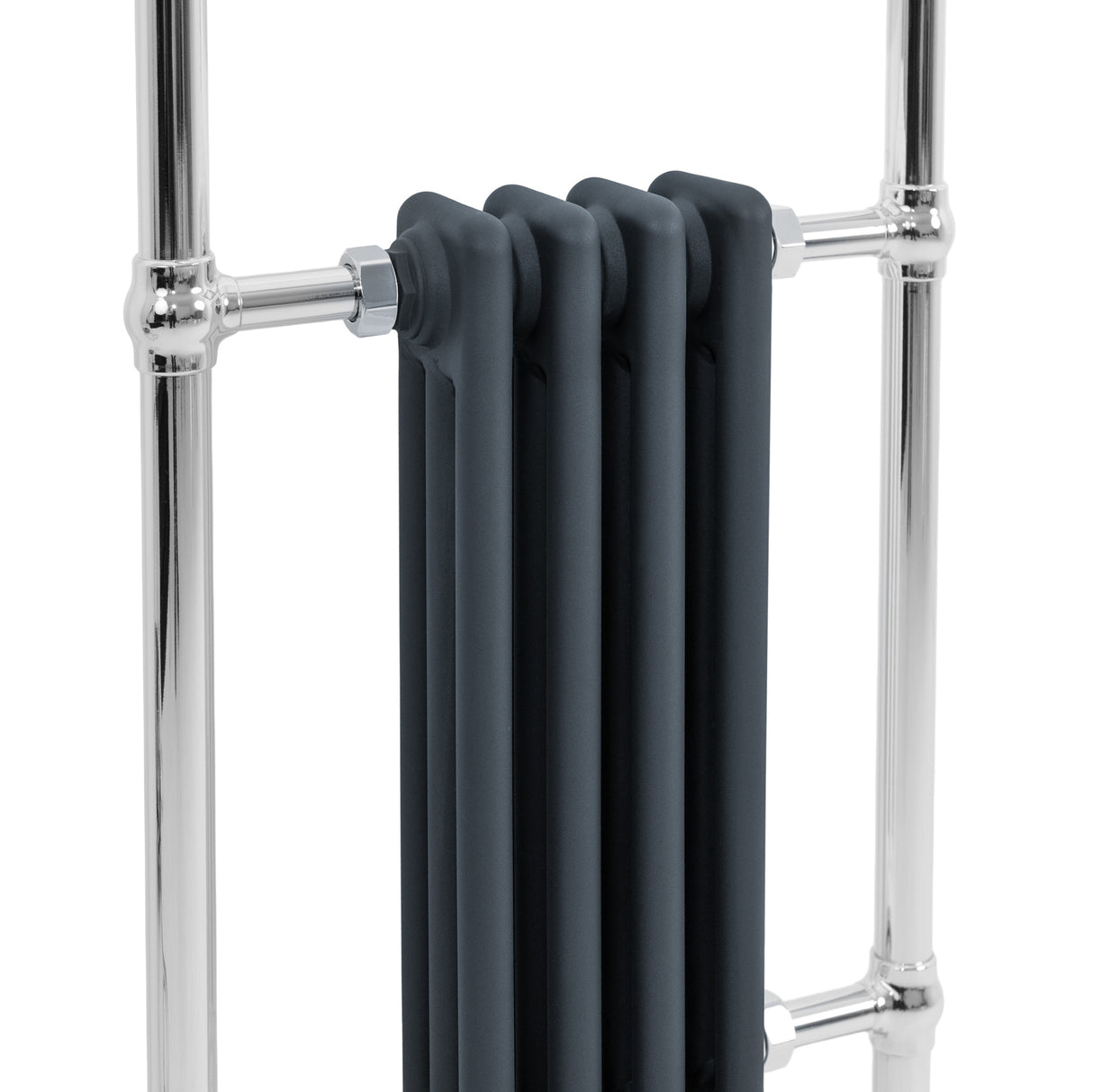 Radiateur Traditionnel Sèche-Serviettes - 950 mm x 480 mm - Gris Anthracite