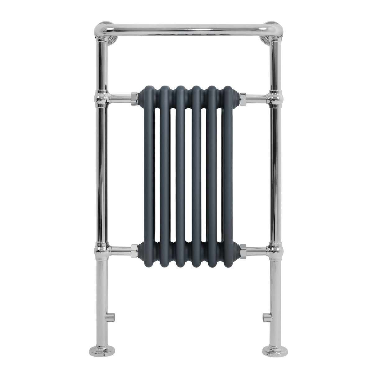 Radiateur Traditionnel Sèche-Serviettes - 950 mm x 570 mm - Gris Anthracite