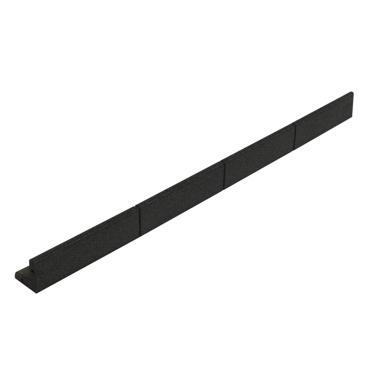 Lot de 6 Bordures de Jardin Flexibles en Caoutchouc 1,2 m - Noir