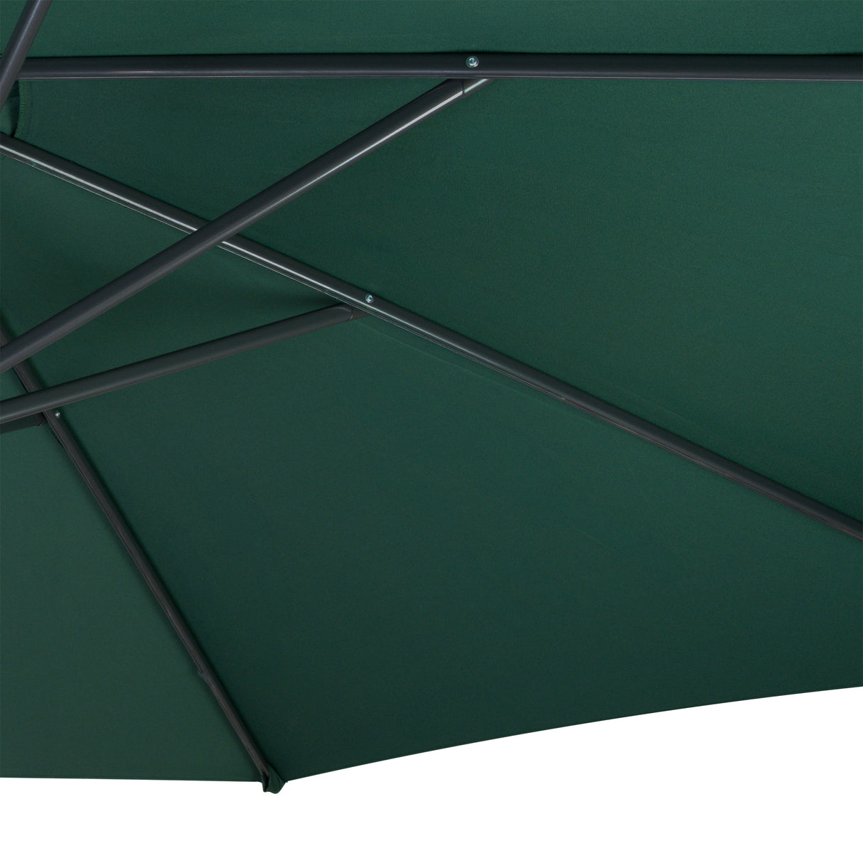 Parasol Banane à Mât Déporté 3 m & Pied Carré - Vert