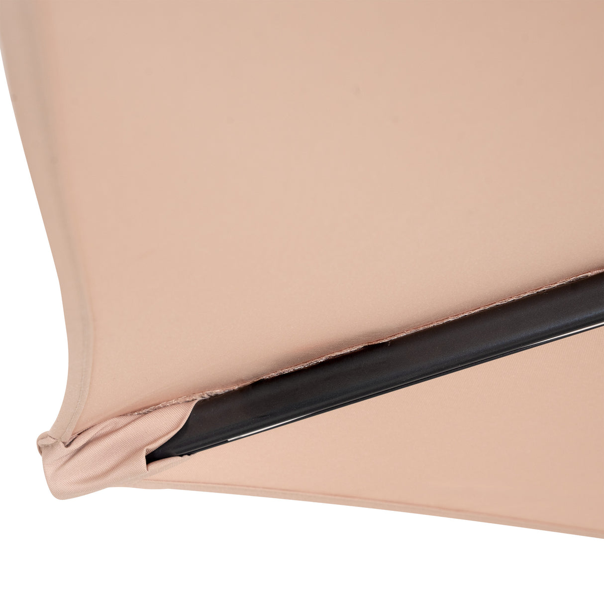 Parasol Banane à Mât Déporté 3 m & 4 Pieds en Éventail - Beige