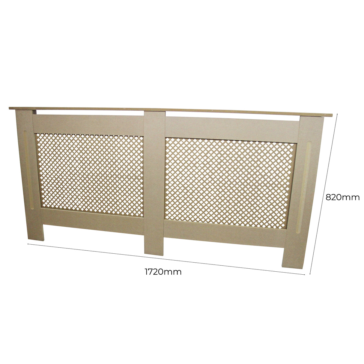 Cache Radiateur en MDF Naturel 172 cm