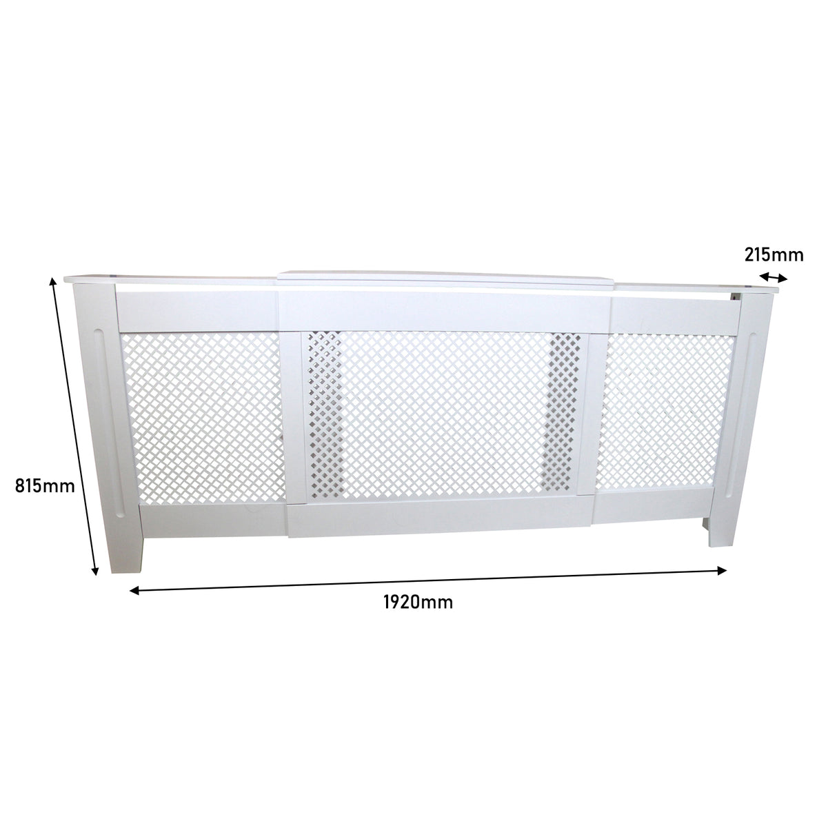 Cache Radiateur en MDF Blanc Ajustable de 140 cm à 192 cm