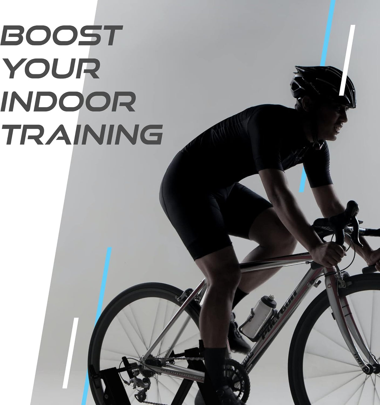 Support d'Entraînement pour Vélo à Résistance Fluide - Noir