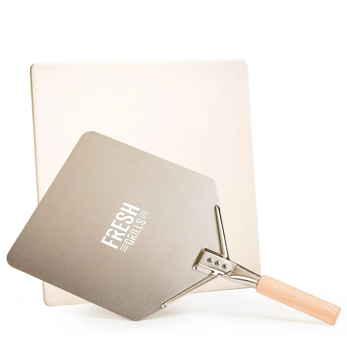 Fresh Grills Lot de Pelle & Pierre à Pizza