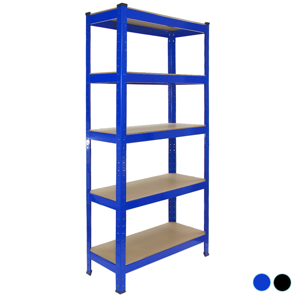 Monster Racking - 5 Rayonnages T-Rax en Acier Bleu 75cm x 30cm x 150cm