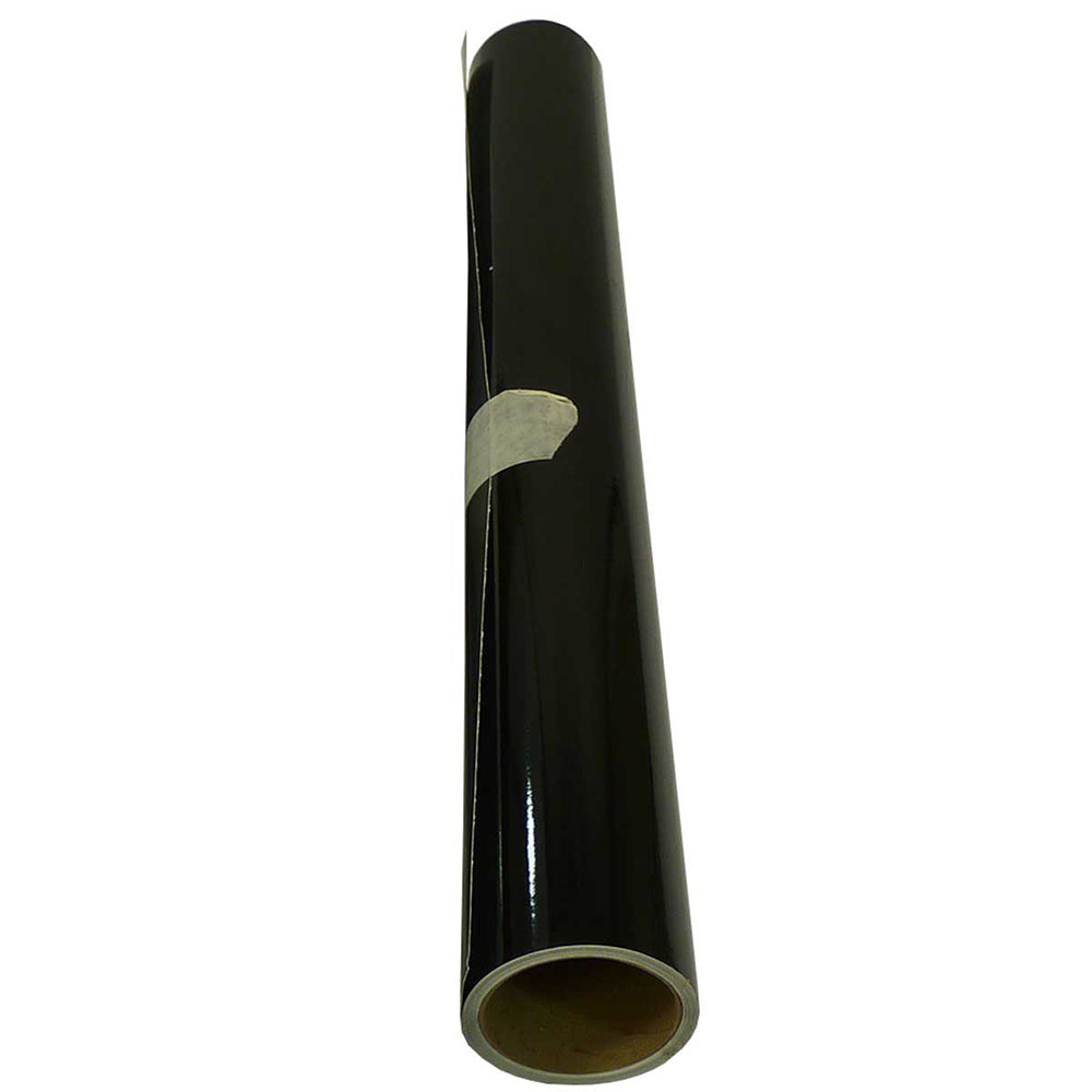 Rouleau de film de sublimation noir brillant, avec une texture lisse, idéal pour des impressions de haute qualité dans l'ensemble PRESStige