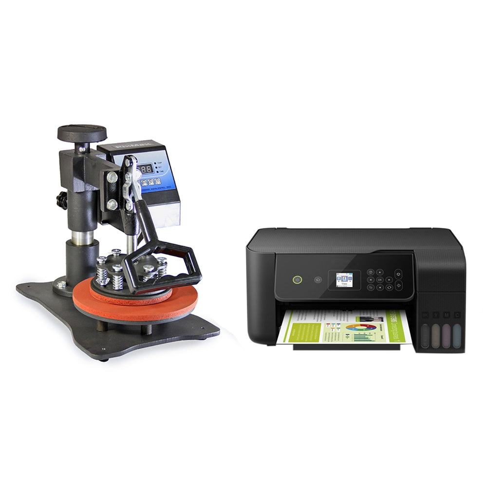 PixMax Lot de Presse à Chaud pour Assiettes & Imprimante