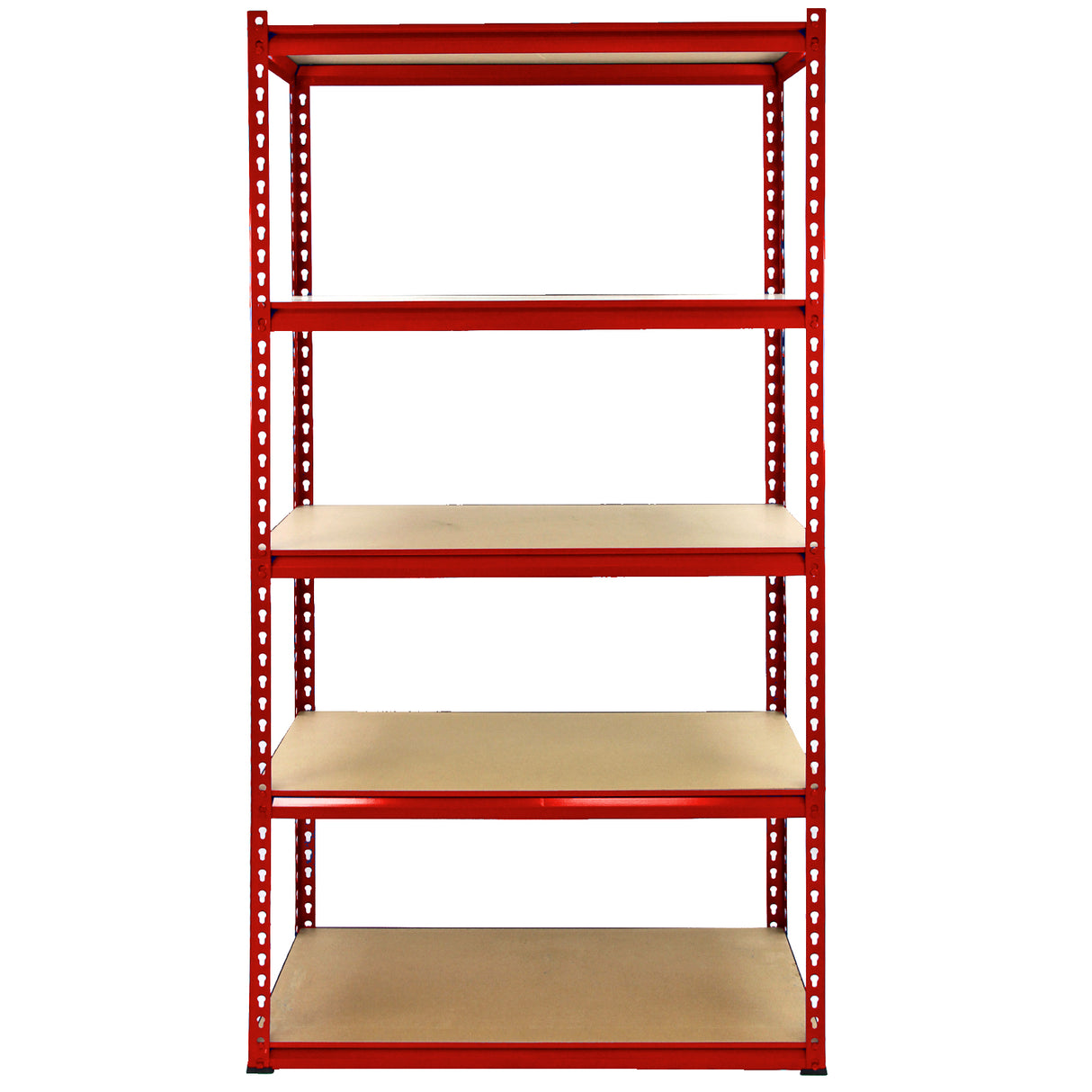 Monster Racking - Lot de 1 Rayonnage d'Angle Z-Rax en Acier Rouge & 4 Rayonnages Z-Rax 90cm x 45cm x 183cm