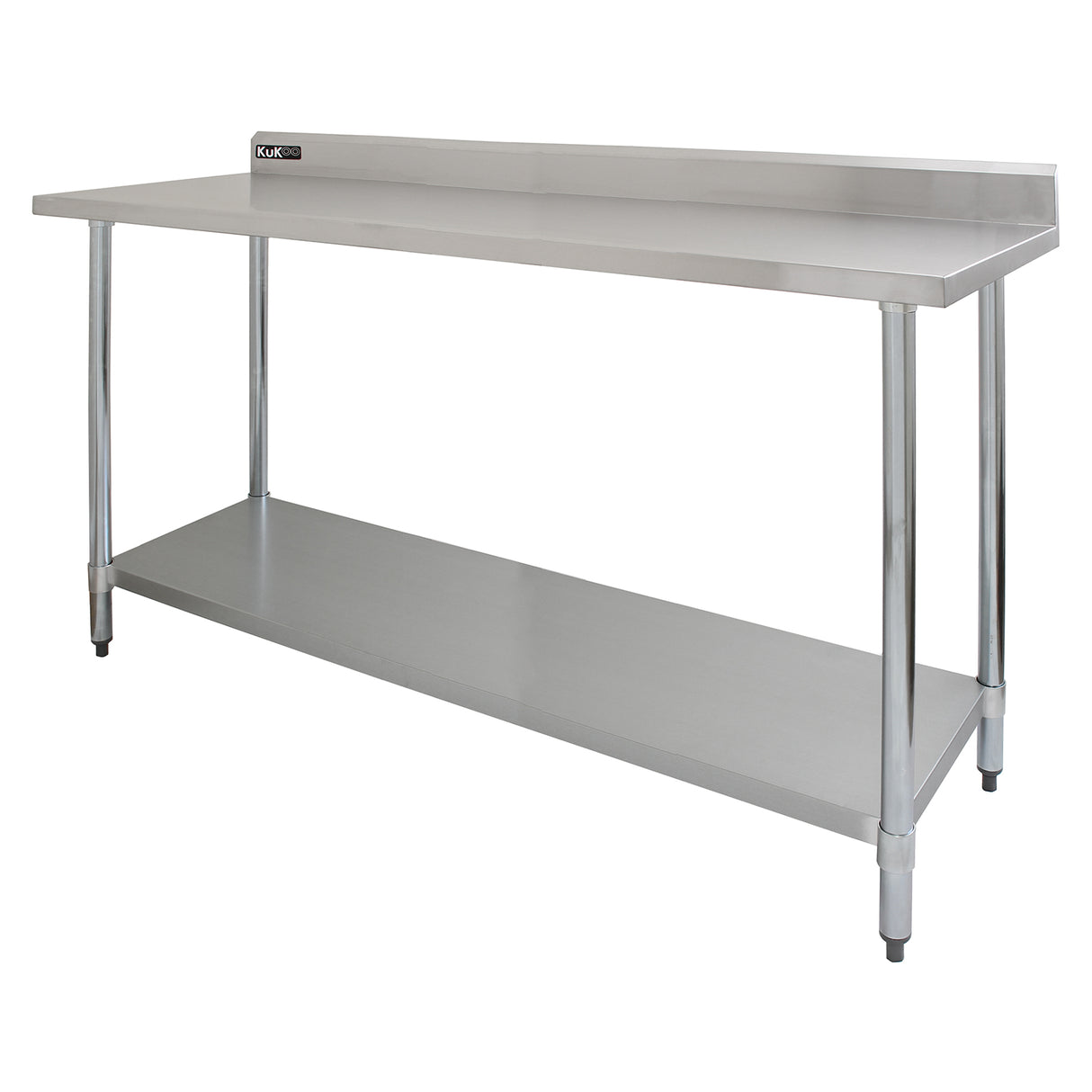 KuKoo Table de Travail en Inox - 180 x 60 x 90 cm