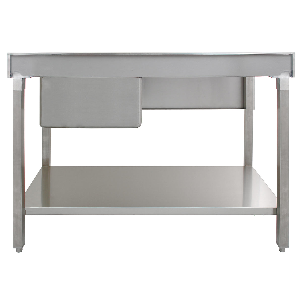 KuKoo Évier Commercial en Acier Inoxydable - Égouttoir à Gauche