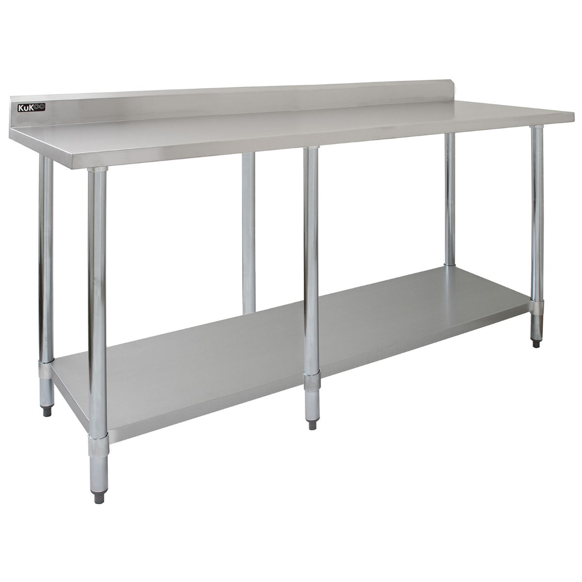 KuKoo Table de Travail en Inox - 210 x 60 x 90 cm
