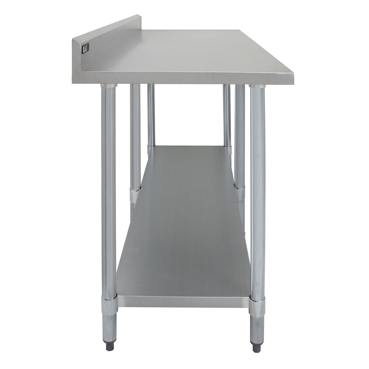 KuKoo Table de Travail en Inox - 210 x 60 x 90 cm