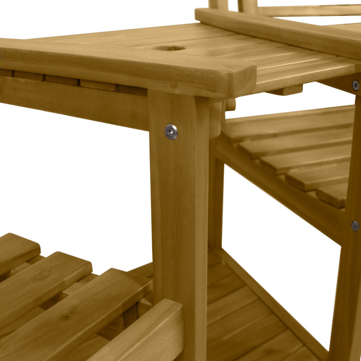 Banc de Jardin de Table à Thé Intégré