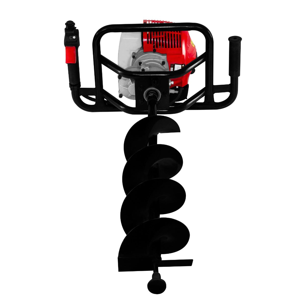 Tarière T-Mech 52cc 5 en 1 avec hélice noire, cadre robuste, moteur puissant et poignées ergonomiques pour un confort optimal