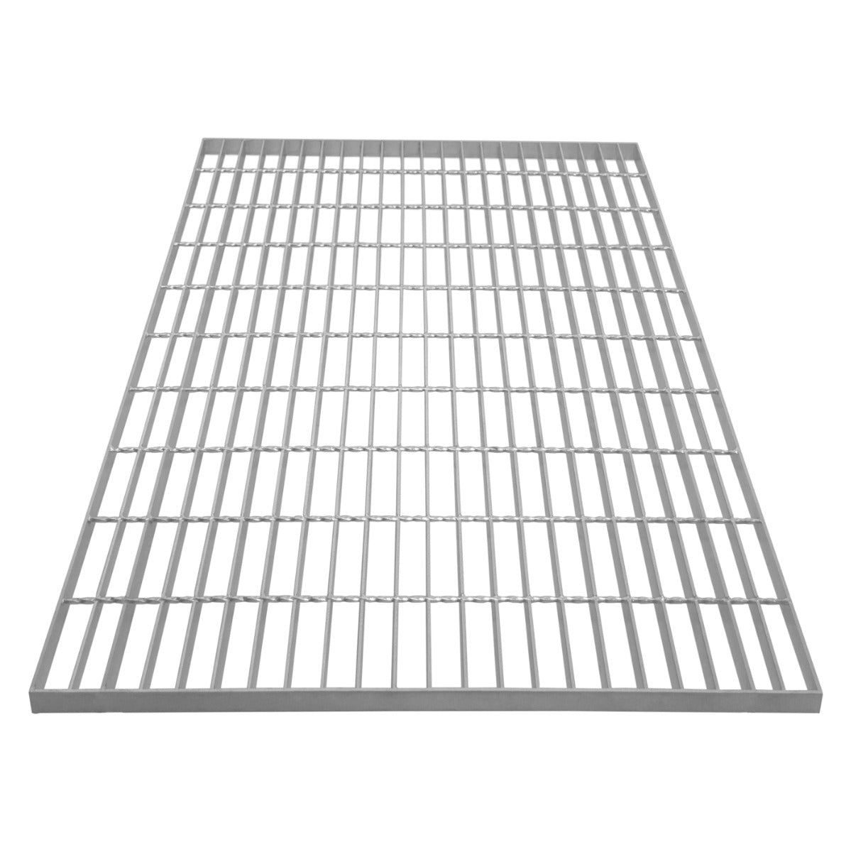 Grille caillebotis en acier galvanisé, rectangulaire, de 1000 x 800 mm, finition lisse et résistante, idéale pour diverses applications