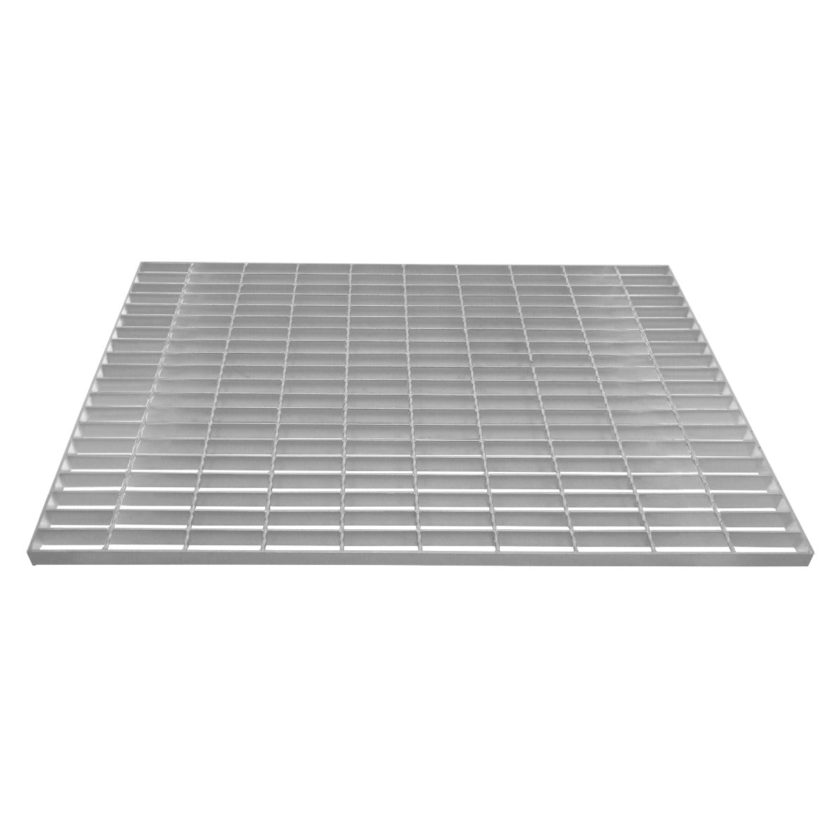 Grille caillebotis en acier galvanisé, 1000 x 700 mm, avec une finition lisse et des barres parallèles pour une robustesse optimale