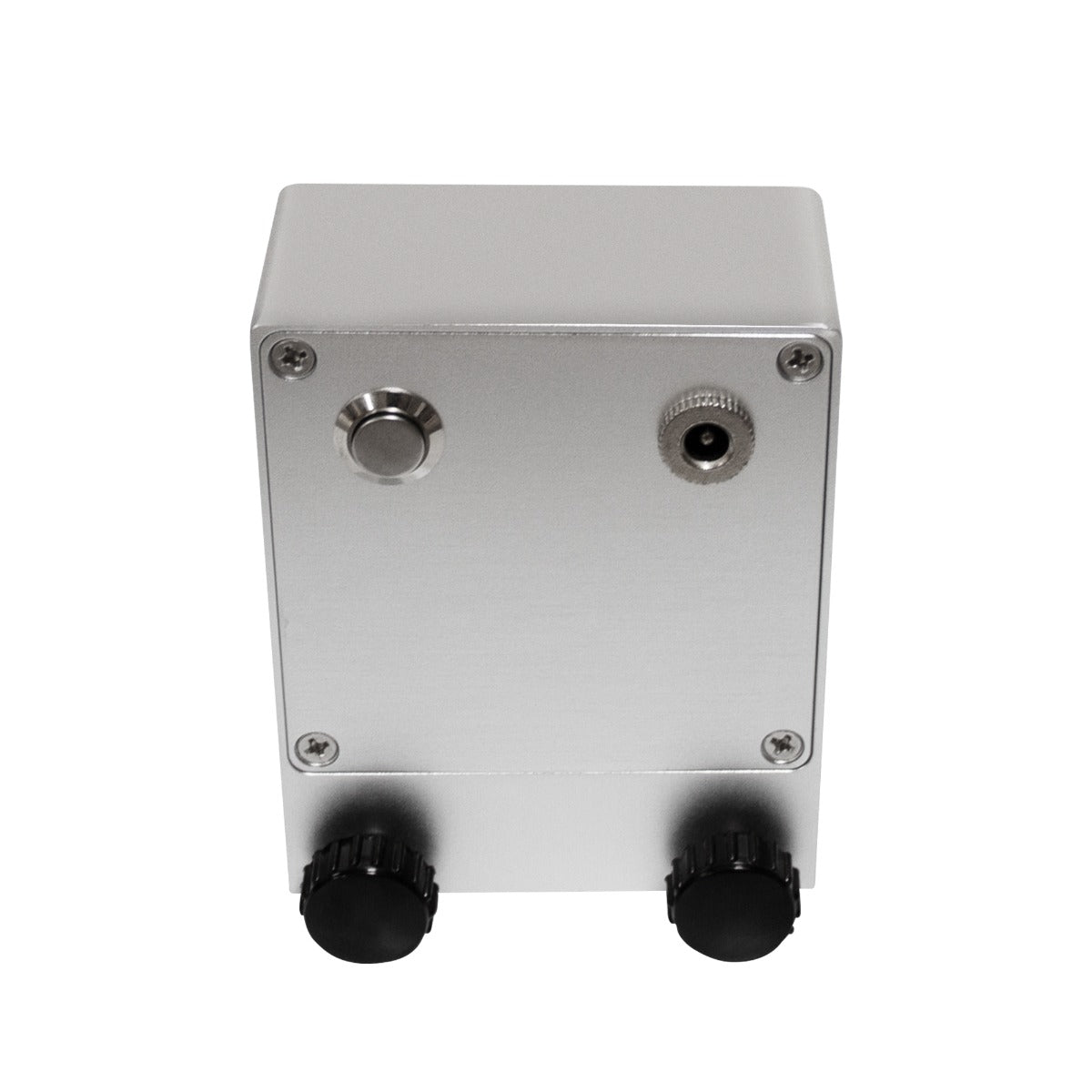 Adaptateur en aluminium argenté pour disques vinyles, avec boutons de réglage et connecteur, conçu pour nettoyeur ultrasonique