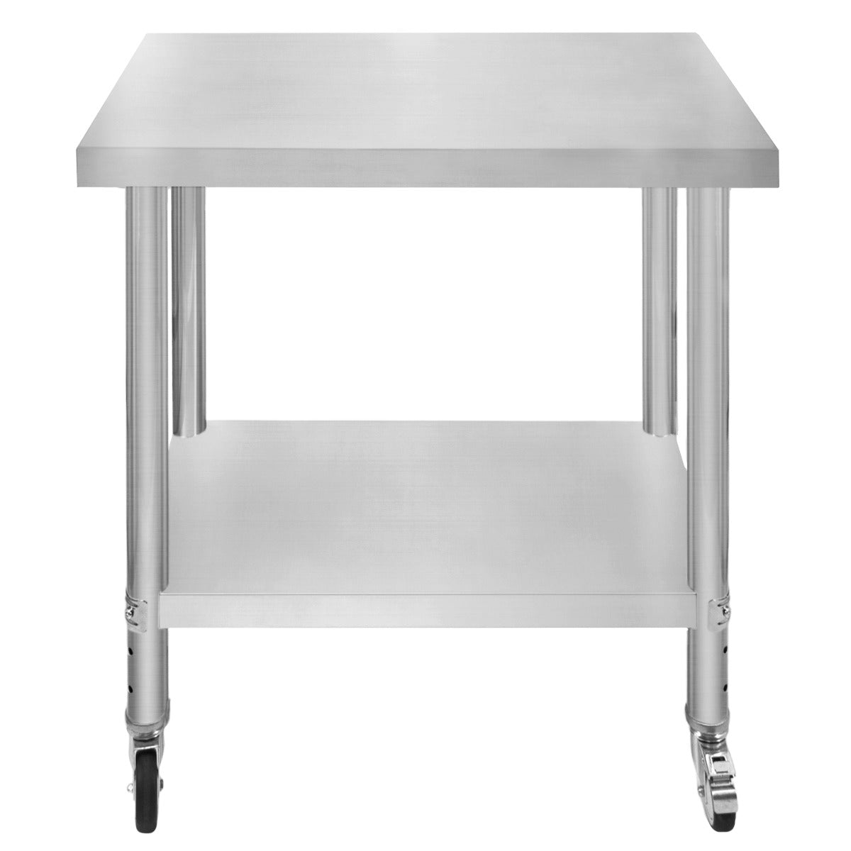 KuKoo Table de Travail en Inox - 76 x 45 x 86 cm