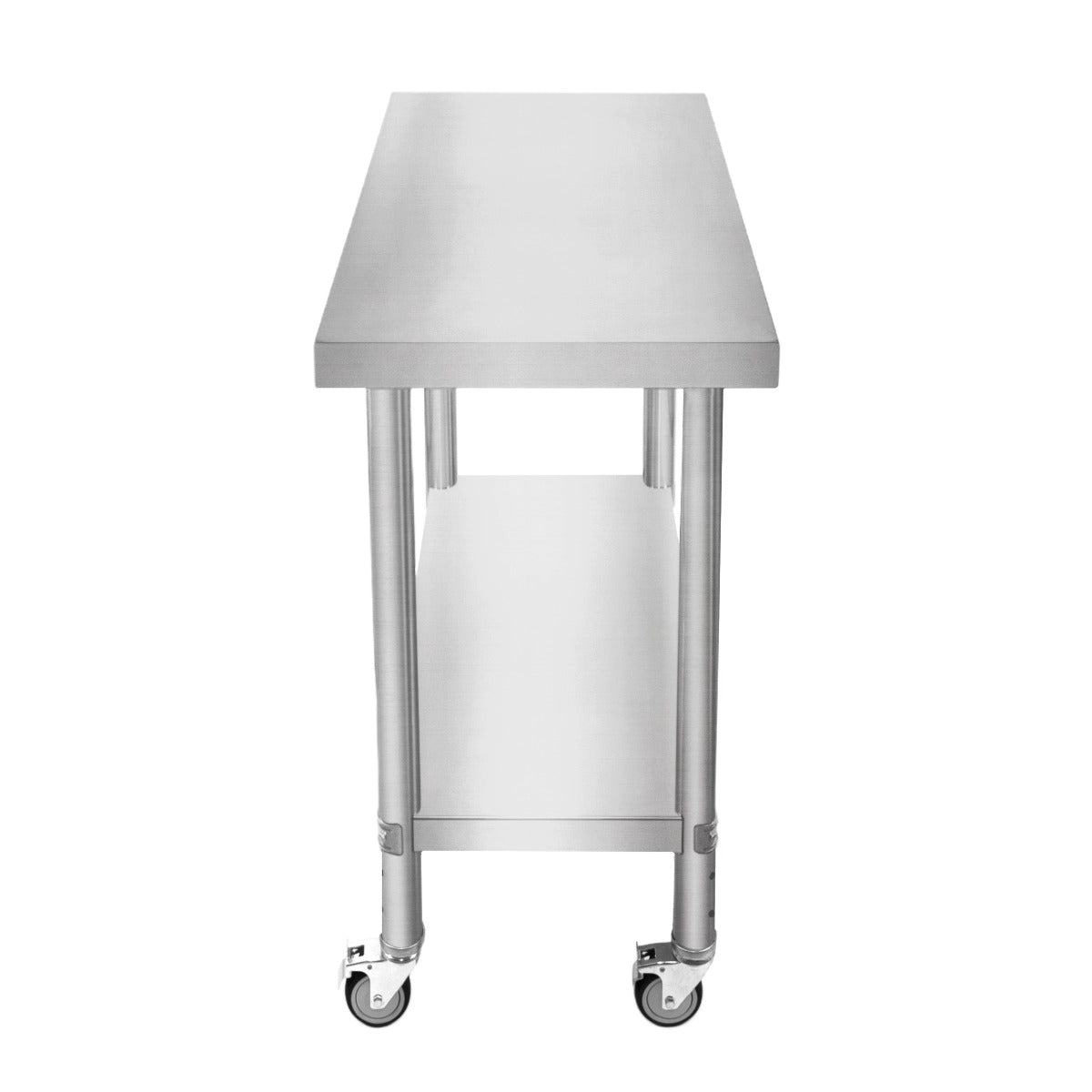 KuKoo Table de Travail en Inox - 76 x 45 x 86 cm