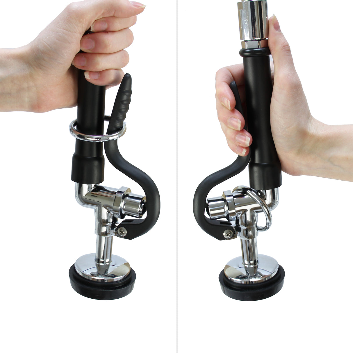 KuKoo Évier Commercial en Inox & Robinet - Égouttoir à Gauche