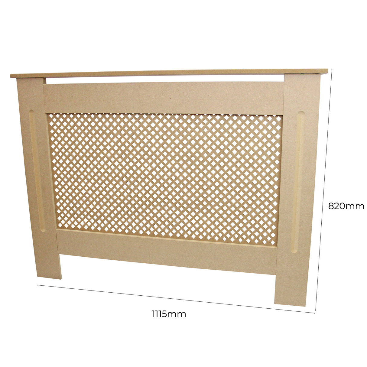 Cache Radiateur en MDF Naturel 111,5 cm