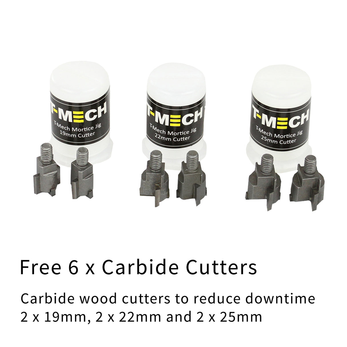 T-Mech Mortaiseuse avec 6 Fraises