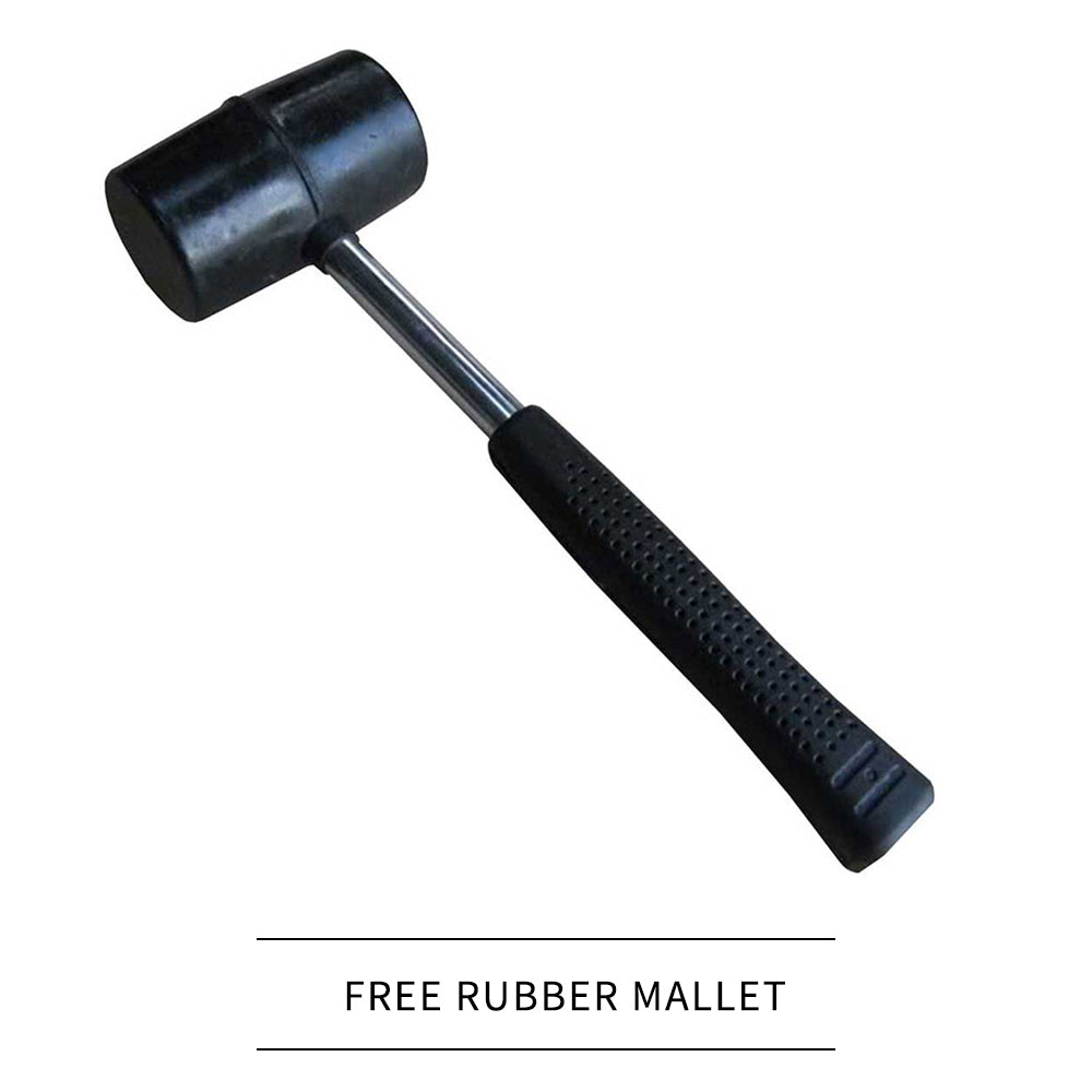 Monster Racking - Établi de Travail à Étagères Galwix & Maillet en Acier Galvanisé