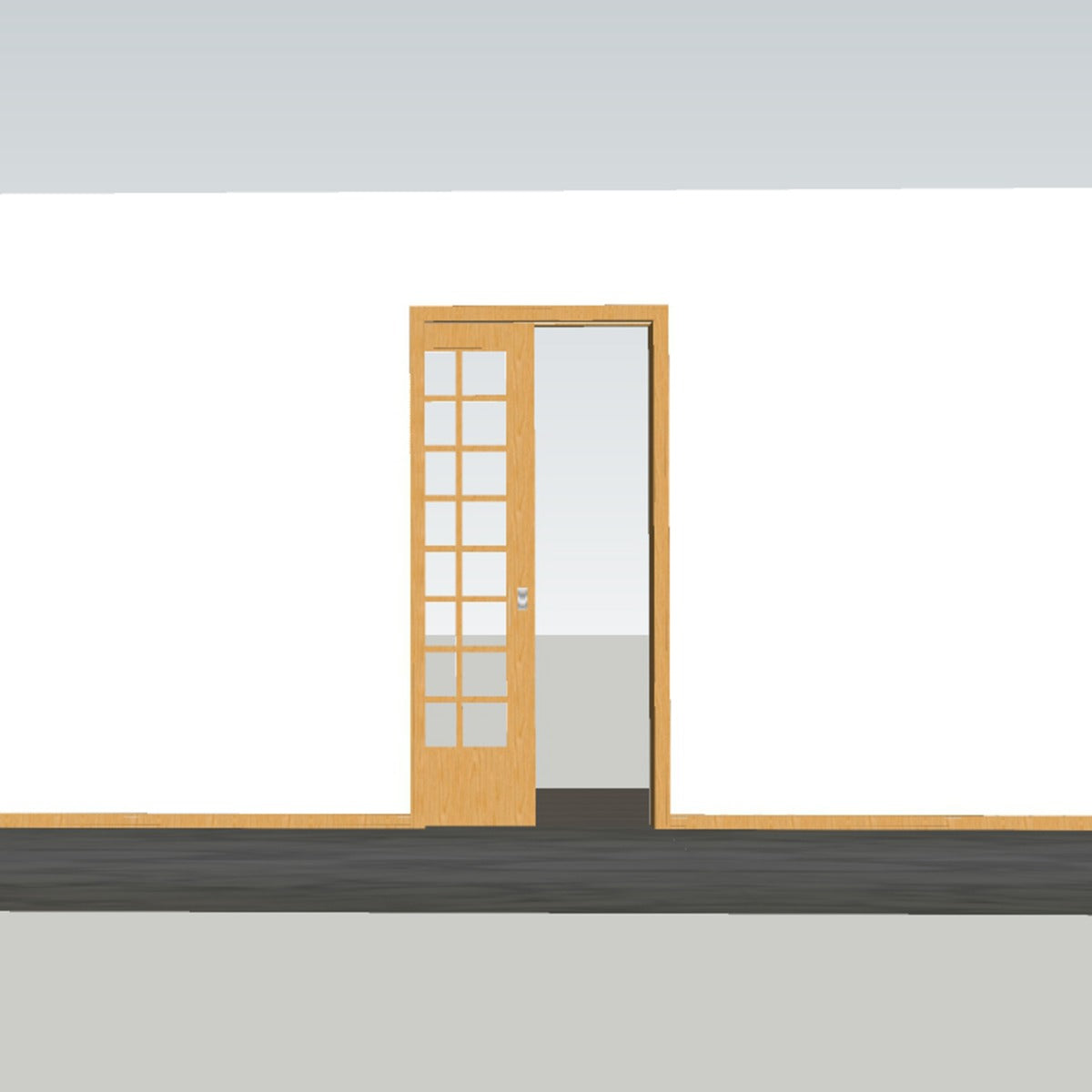 T-Mech Kit de Porte Escamotable avec Système Coulissante