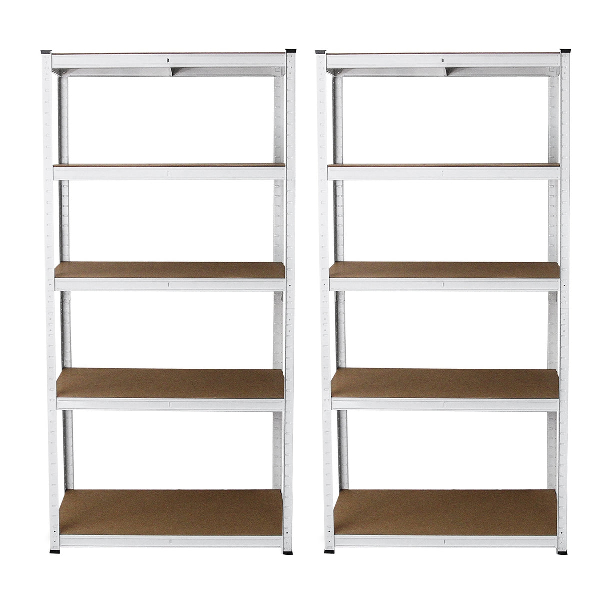Monster Racking - Lot de 2 Rayonnages E-Rax en Acier Blanc 90cm x 40cm x 180cm