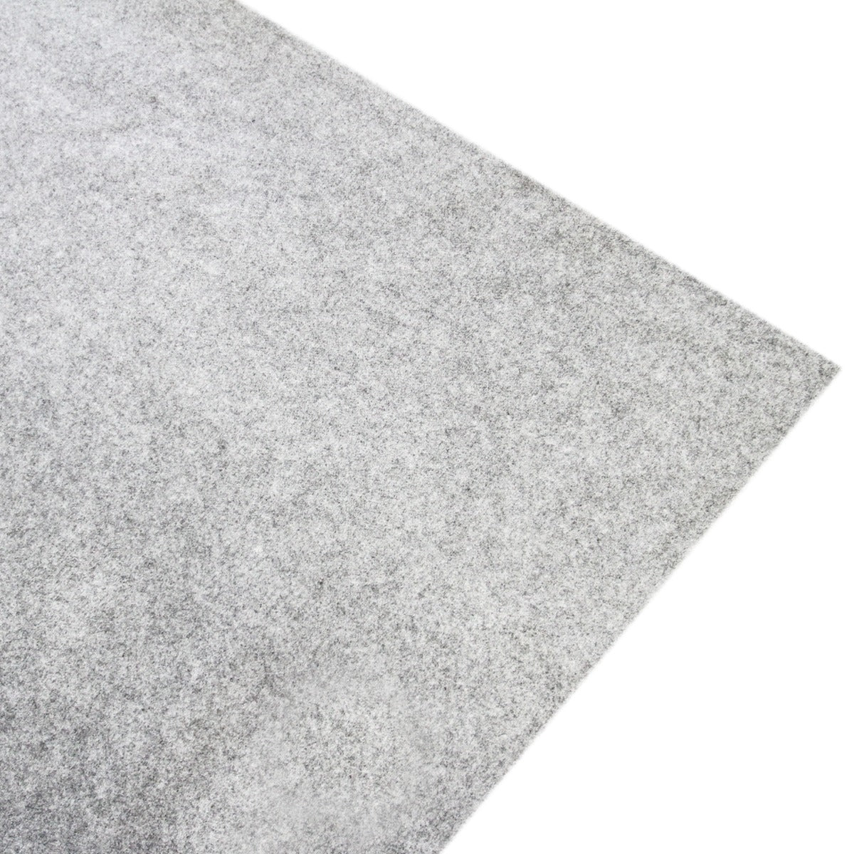 Doublure intérieure en feutre gris argenté, douce et texturée, parfaite pour le rangement dans un VW Transporter de 11m²
